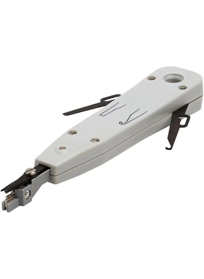 Salab Professional Punch Down Tool for RJ45/RJ11 Cat5e/Cat6 Network & Telecom Cables with Impact Terminal Insertion, Wire Stripper Combo, for Ethernet & Telephone Socket - Image 1